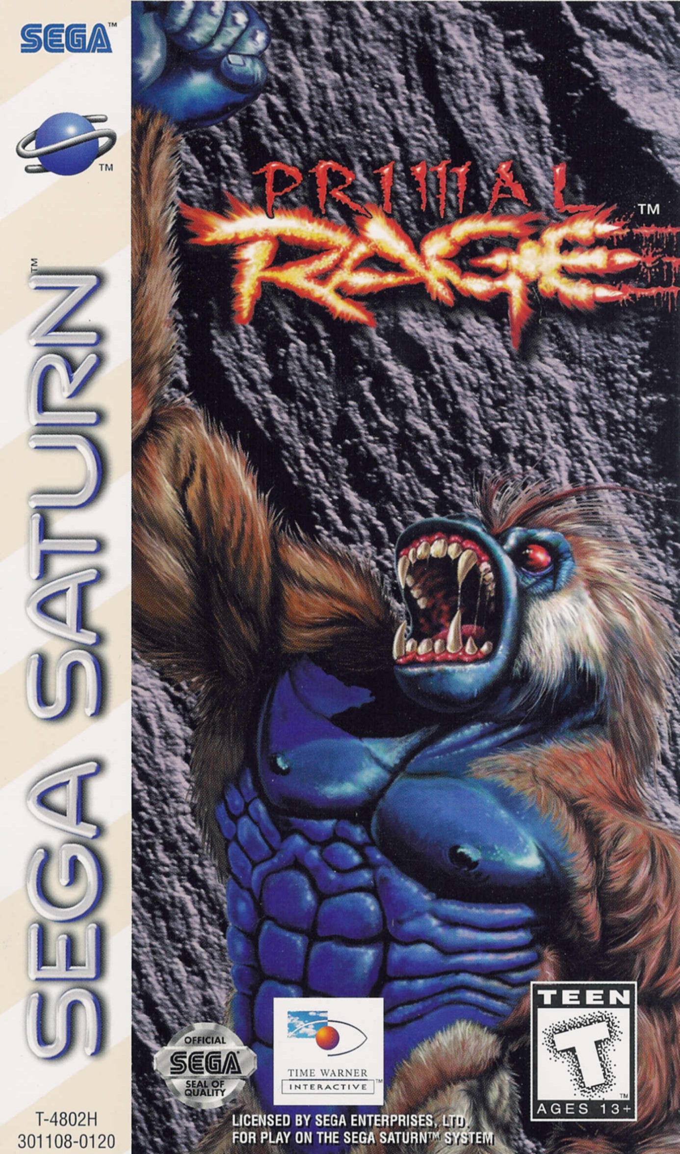 Sega Saturn P Primal Rage U Game Covers Box Scans Box Art CD Labels Cart Labels